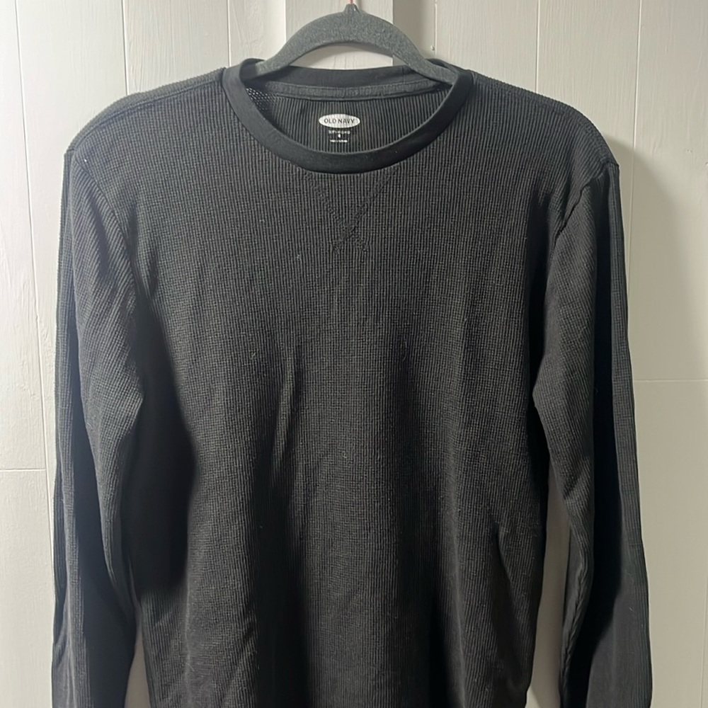 men’s medium dark grey thermal shirt old navy